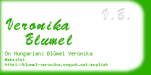 veronika blumel business card