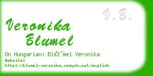 veronika blumel business card